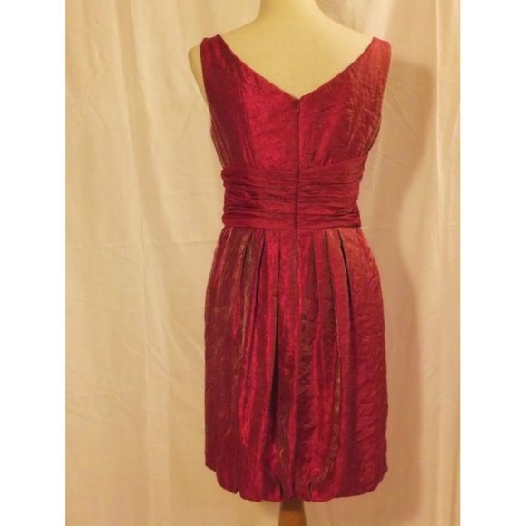 Max & Cleo BCBG Max Azria Bubble Hem Shimmer Dress 6 NEW - Picture 9 of 11